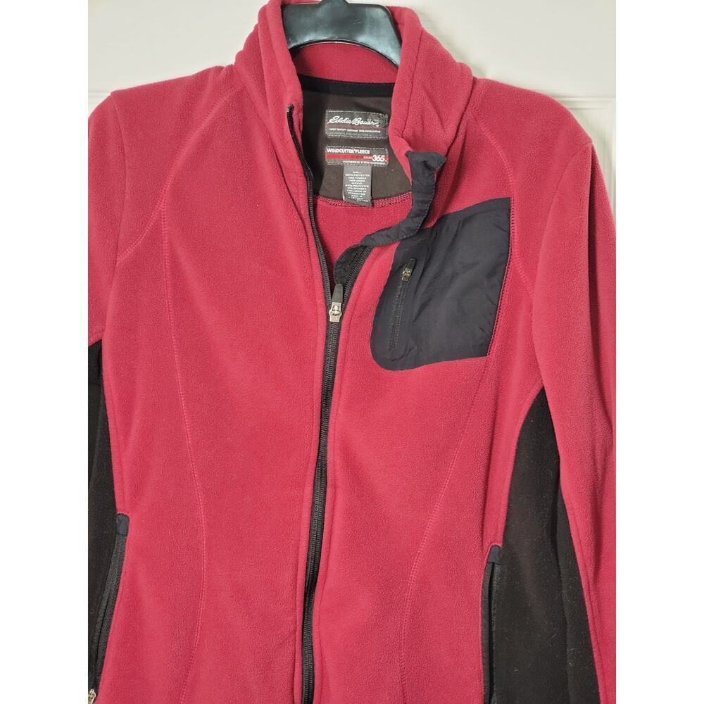 Eddie Bauer Windcutter Fleece Jacket Women’s Red Black Softshell WeatherEdge 365 - Picture 16 of 16